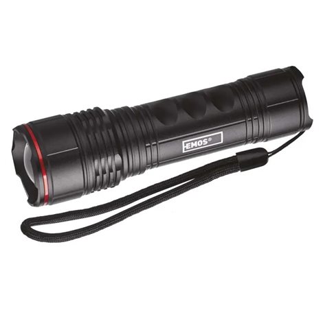 P3114 LED svítilna kovová 330lm 3x AAA FOKUS 1