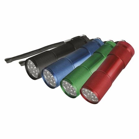 P3848A LED ruční kovová svítilna 50lm 9diod 3x AAA 8