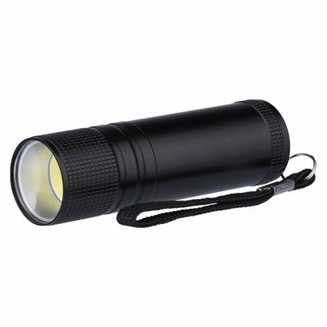 P3894 COB LED ruční kovová svítilna 100lm 3x AAA 1