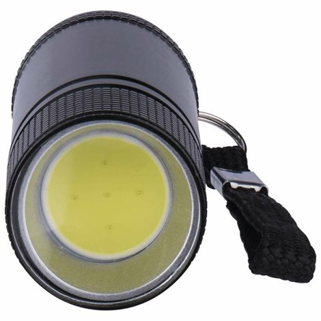 P3894 COB LED ruční kovová svítilna 100lm 3x AAA 5