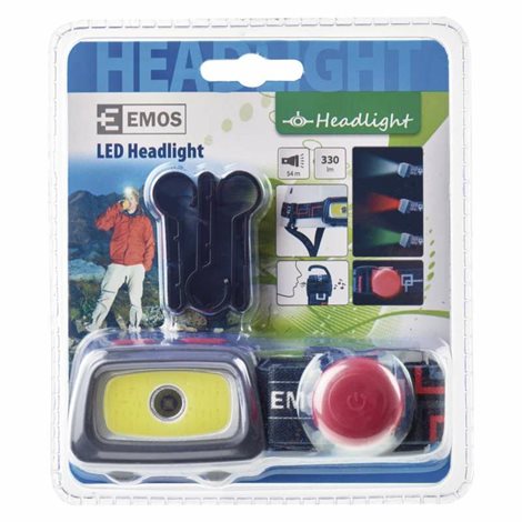 P3531 OL1801 ČELOVKA COB + CREE LED 3× AAA 5