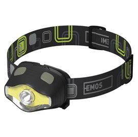 P3536 ČELOVKA 3W LED + COB