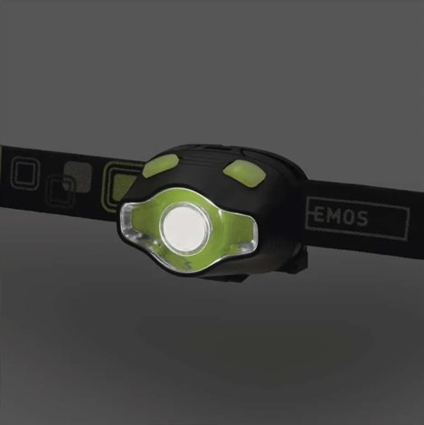P3536 ČELOVKA 3W LED + COB 9
