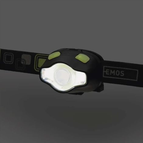 P3536 ČELOVKA 3W LED + COB 10