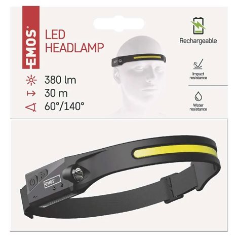 P3541 NABÍJECÍ ČELOVKA COB + LED 17