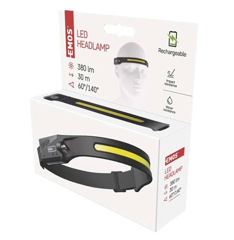 P3541 NABÍJECÍ ČELOVKA COB + LED 18
