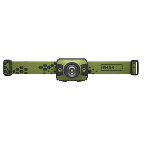 P3539 ČELOVKA CREE LED + RED LED S FOKUSEM 3×AAA 4