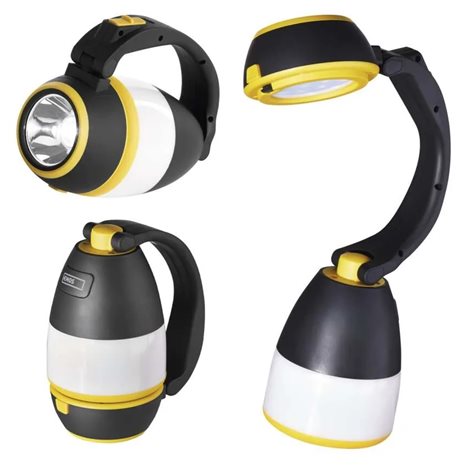 P4008 LED multifunkční kempingová svítilna 215lm 3x AA 7
