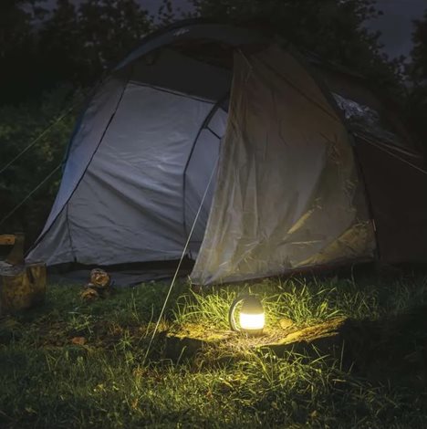 P4008 LED multifunkční kempingová svítilna 215lm 3x AA 12