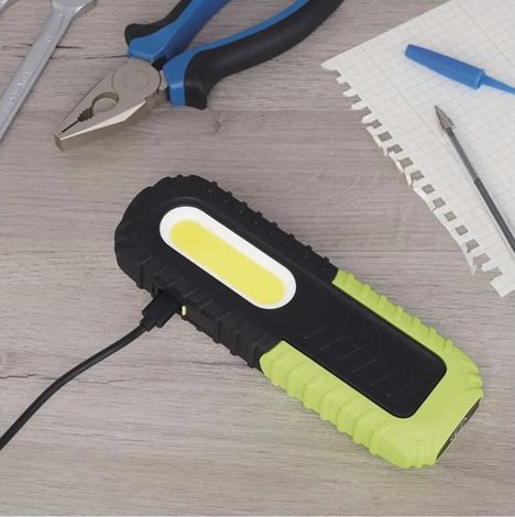 P4531 COB LED nabíjecí pracovní svítilna 400lm 2000mAh 12