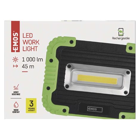 P4533 LED NABÍJECÍ PRACOVNÍ REFLEKTOR 10W COB 7
