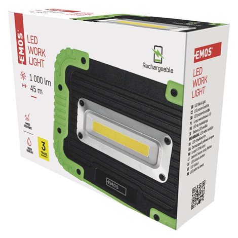 P4533 LED NABÍJECÍ PRACOVNÍ REFLEKTOR 10W COB 8