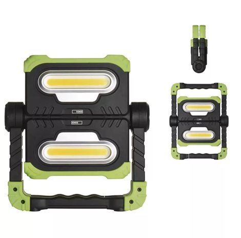 P4536 LED NABÍJECÍ PRACOVNÍ REFLEKTOR 2× COB 9