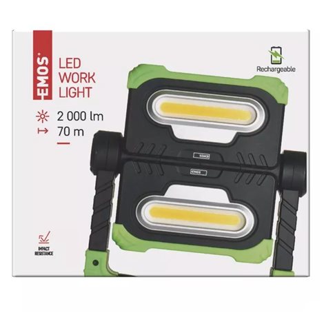 P4536 LED NABÍJECÍ PRACOVNÍ REFLEKTOR 2× COB 17