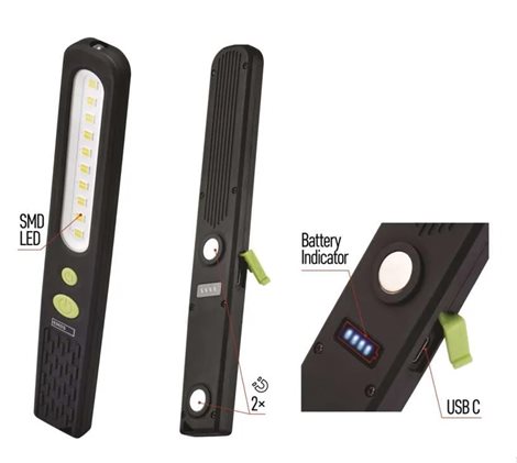 P4538 SMD LED nabíjecí svítilna 700lm 1200mAh 10