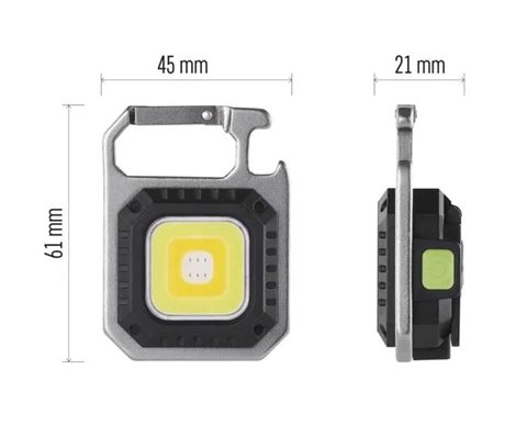 P4714 COB LED NABÍJECÍ PŘÍVĚŠKOVÁ SVÍTILNA 750 LM 8
