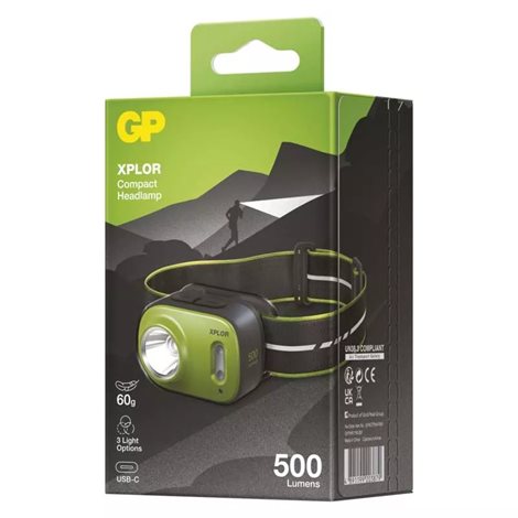 P8567 LED nabíjecí čelovka GP Xplor PHR17, 500 lm 5