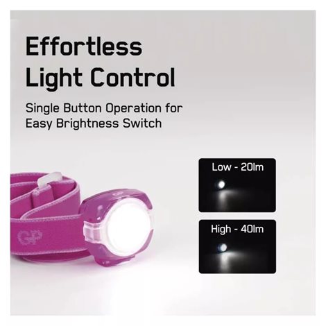 P8551P LED čelovka a světlo GP Everybody CH31, růžová 5