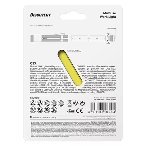 P8504 CREE LED pracovní svítilna GP Discovery C33 180lm 4