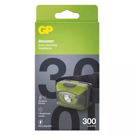 P8572 LED nabíjecí čelovka GP Discovery CHR41, 300 lm 3