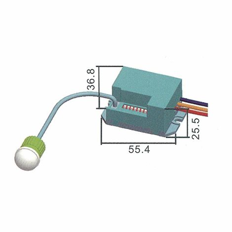 G1110 ČIDLO PIR IP20 B 800W BÍLÉ 3