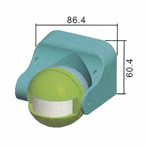G1125 POHYB.ČIDLO PIR Č 1200W IP44 5