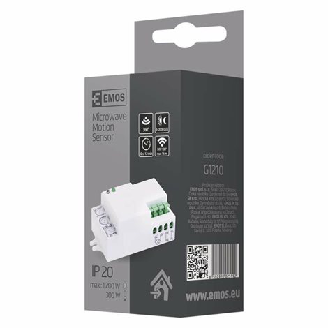 G1210 ČIDLO MW IP20 B 1200W BÍLÉ 2