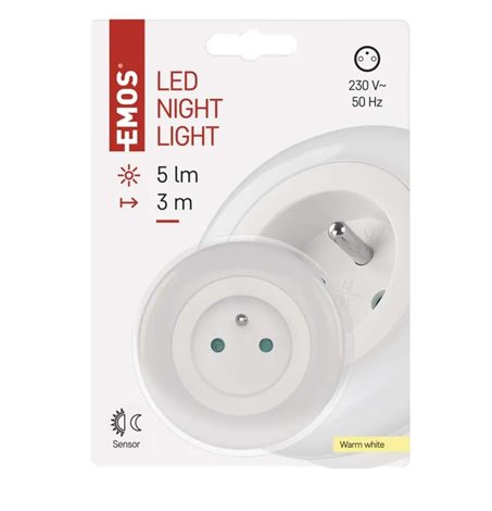 P3320 NOČNÍ SVĚTLO+ZÁSUV. 3 LED 230V 11