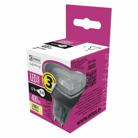ZQ8333 LED CLS MR16 4,2W GU10 WW 7