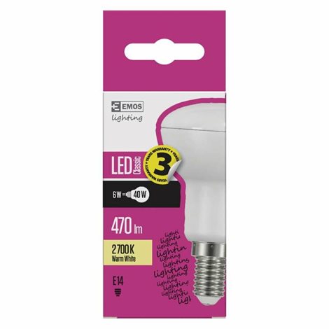 ZQ7220 LED CLS R50 6W E14 WW 4