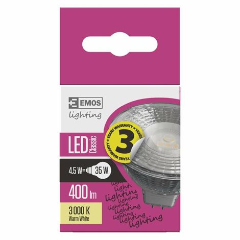ZQ8433 LED CLS MR16 4,5W GU5.3 WW 4