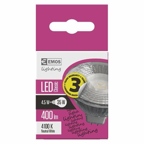 ZQ8434 LED CLS MR16 4,5W GU5.3 NW 4