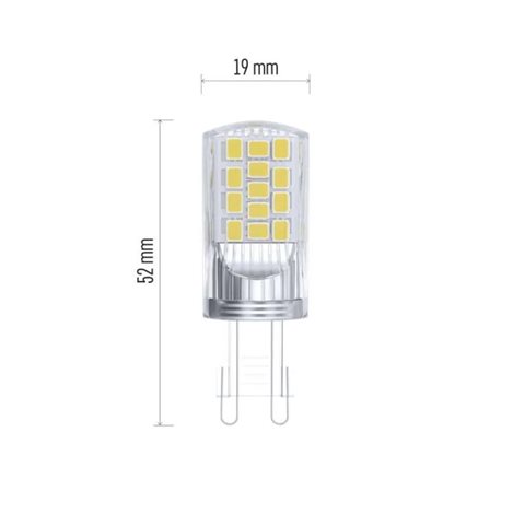 ZQ9544 LED CLS JC 4W(40W) 470lm G9 WW 2