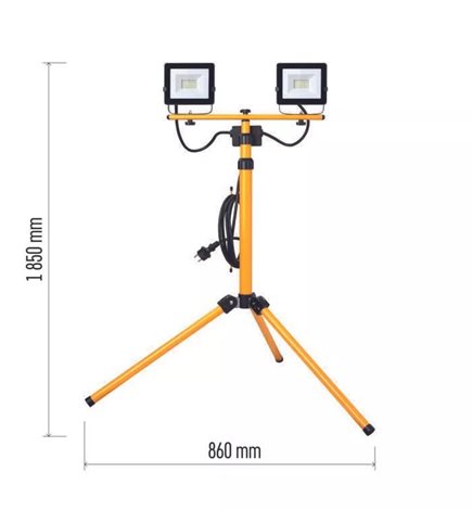LED Reflektor 230 V  ZS2221.2 185x86cm 2x20W 1x1600lm 4000K IP65 6