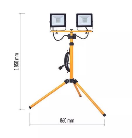 LED Reflektor 230 V  ZS2231.2 185x86cm 2x30W 2x2400lm 4000K IP65 6