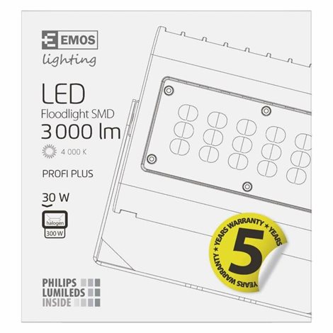 LED Reflektor PROFI PLUS ZS2420 18x4x16,7cm 30W 3500lm 4000K IP65 5