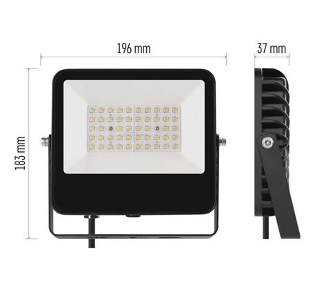 ZS2423 LED reflektor AVENO 30W, 4500lm, IP66, černý, neutrální bílá 6