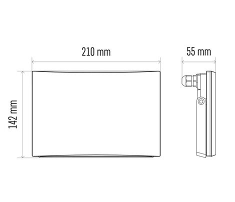 LED Reflektor TAMBO ZS2541 21x5,5x14,2cm 50W 4000lm 4000K IP65 9