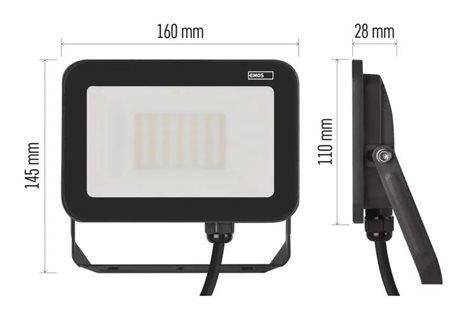 ZS2632 LED REFLEKTOR PROFI 30W 3300LM 11