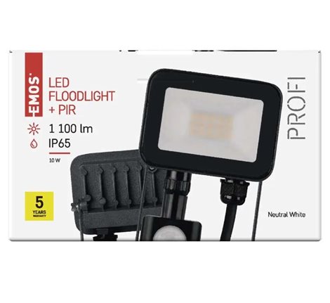 ZS2712 LED REFLEKTOR PROFI 10W 1100LM PIR 12