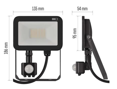 ZS2722 LED REFLEKTOR PROFI 20W 2200LM PIR 11