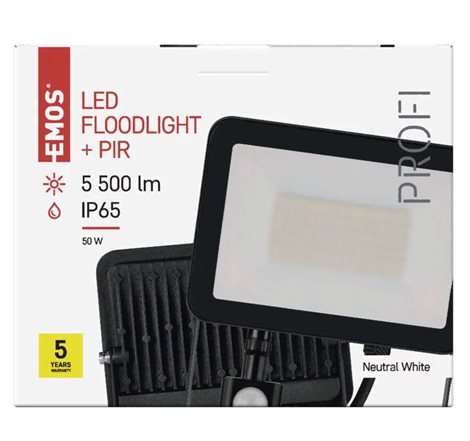 ZS2742 LED REFLEKTOR PROFI 50W 5500LM PIR 12