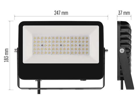 ZS2433 LED reflektor AVENO 48W, 7200lm, IP66 černý, neutrální bílá 4