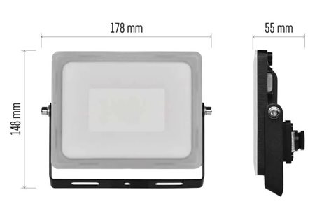LED Reflektor ILIO ZS2530 17,8x5,5x13,4cm 30W 2400lm 4000K IP65 7
