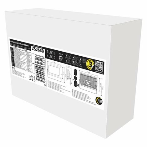 LED Reflektor PROFI ZS2650 33,1x12,1x30cm 100W 11000lm 4000K IP65 3