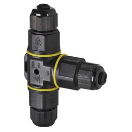 ZS9030 KABELOVÁ T SPOJKA PLASTOVÁ IP68, 3x2,5mm2, 250V, 16A