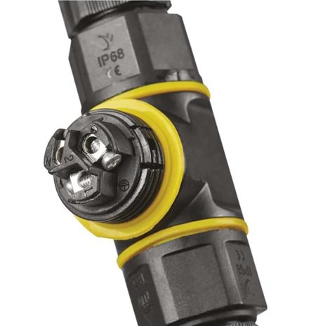ZS9030 KABELOVÁ T SPOJKA PLASTOVÁ IP68, 3x2,5mm2, 250V, 16A 4
