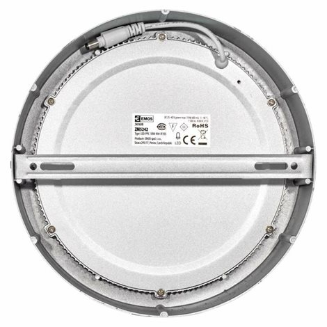 ZM5242 LED přisazené svítidlo PROFI stříbrné kruh, 22cm, 18W, 1500lm, 4000K 3