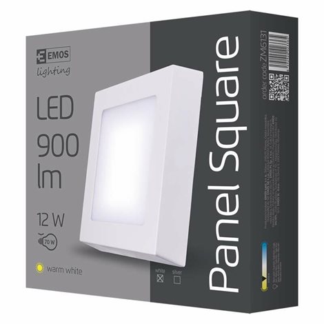 ZM6131 LED přisazené svítidlo PROFI bílé čtverec, 17x17cm, 12,5W, 1000lm, 3000K 6