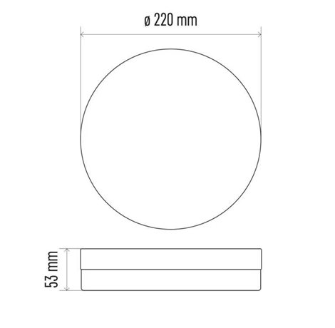 ZM4121 LED svítidlo přisazené TORI kruh 22cm 15W 1250lm 3000K IP54 9